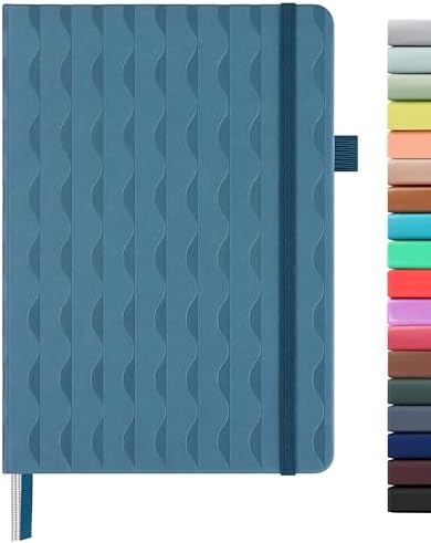 &And Per Se Lined Journal Notebook for Women&Men with Pattern, 160 Pages 100GSM Thick Paper, A5 Hardcover Journals for Writing(Blue) by AndPerSe