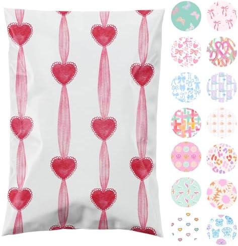 Pretty Package Store Poly Mailers 14.5x19, Valentines Day, 100 Pack by PrettyPackageStore