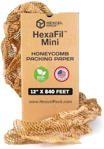 HexcelPack HexaFil Mini Honeycomb Packing Paper - Natural, 12" x 840' by HexcelPack