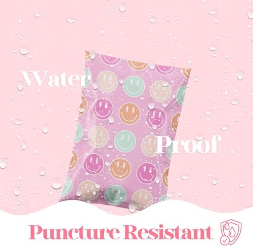 Pretty Package Store Poly Mailers 14.5x19, Smiley Face, 100 Pack - Image 3