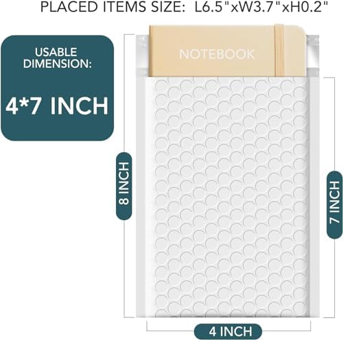 Metronic 800Pack Small Bubble Mailer 4x8 Inch White Bubble Mailers - Image 2