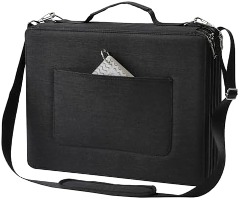600-Slot Colored Pencil Case, 5-Layer Zipper with Shoulder strap and Handle by Lbxgap
