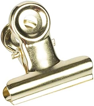 JAM PAPER Metal Bulldog Clips - Medium - 31mm - Gold - 15/Pack - Image 2