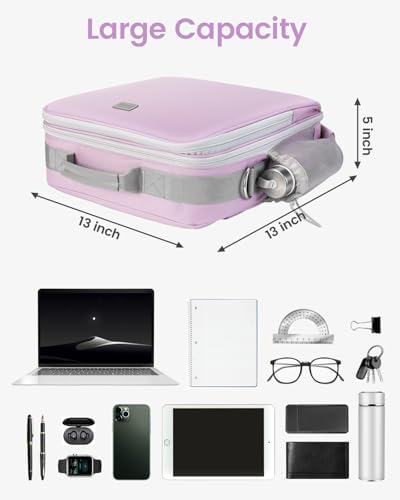 Zipper Binder 3 Inch D-Ring 3 Ring with Water Bottle Holder - Image 5
