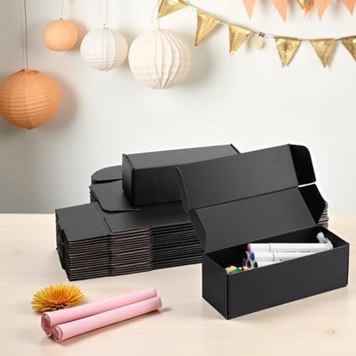 9x3x3 inch Black Shipping Boxes for Small Business- Set of 25 - Image 6