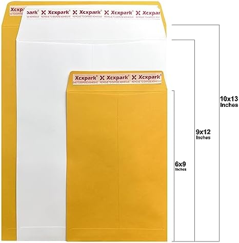 Xxcxpark 250 PCS 10x13 inches Security Catalog Envelopes Printable Self Seal Envelopes, Anti Tear White Kraft Envelopes for Invitation Cards, Pictures, Photos, Documents - Image 5