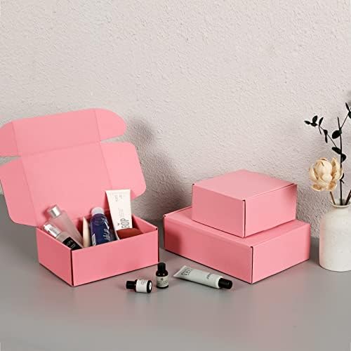 7x5x2 inch Pink Shipping Boxes for Small Business- Set of 25 - Image 6