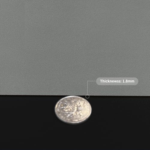 Leather Dresser Cover, 1.8mm Thick, 14x60 Inch, Dresser Protector Top (Black+Gray) - Image 3