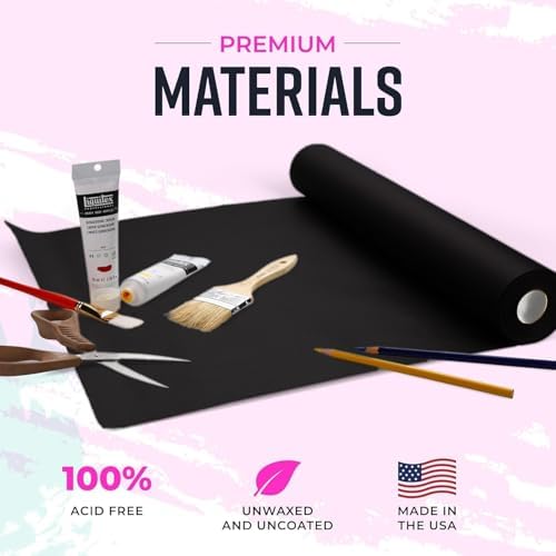 Bryco Goods 36” x 1200” (100’) Black Kraft Paper Roll - Made in USA - Ideal for Bulletin Board, Packing, Shipping, Arts & Crafts, Bouquet, Gift Wrapping, Table Covering - Image 3