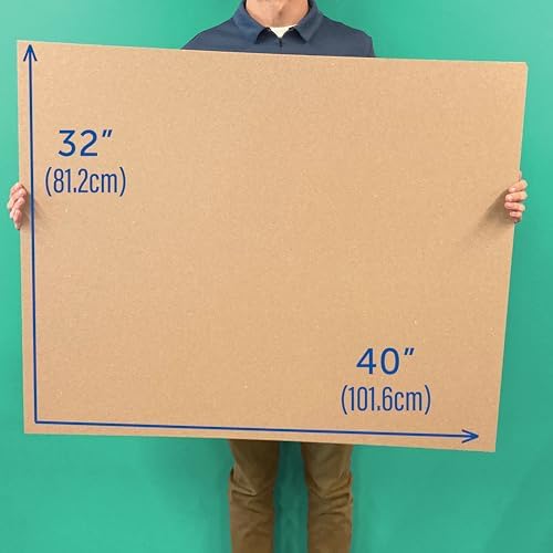 Flipside Products 32" x 40" Kraft Two Sided (E-Flute) Corrugated Project Sheets, Cardboard Sheets, Flat Packing Inserts, Crafts, Pads Packing, Brown, Pack of 25 - Image 4