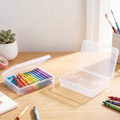 Wenqik 120 Pcs Crayon Box, Plastic Clear Organizer for Classroom - Image 4