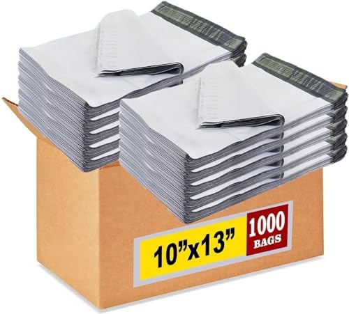 iMBAPrice 1000 - 10x13 Premium Matte Finish White Poly Mailers Envelopes Bags (iMBA-4PM-1000) by iMBAPrice