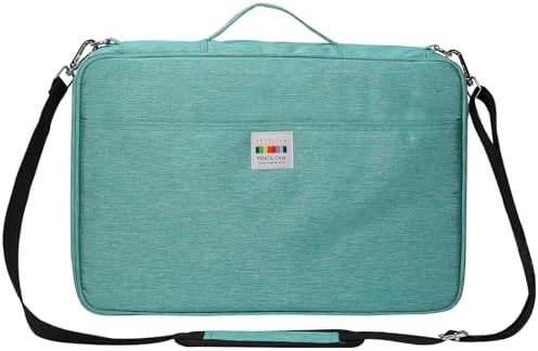 JAKAGO 480 Slots Colored Pencil Case Extra Large Capacity Pen Holder for Artist Painter Zipper Organizer Bag for Marker Highlighter Storage Case for Office Sketch Travel Supplies (Green) by JAKAGO