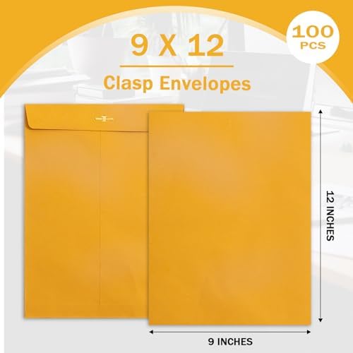 Goefun Manilla Clasp Envelopes, 9x12, 200 Pack - Image 3