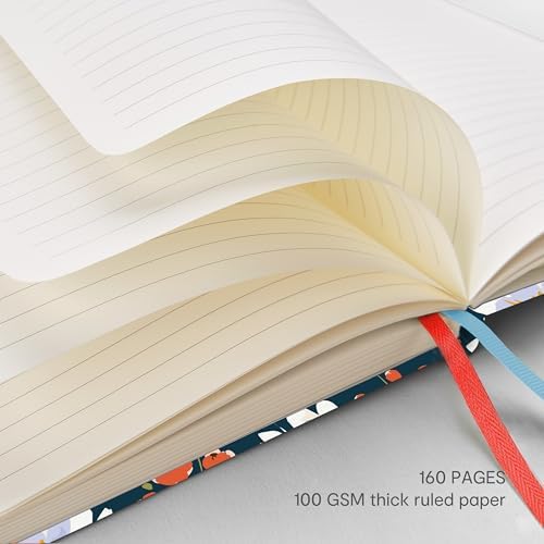 &And Per Se Lined Hardcover Notebook – A5 5.7"x8" College Ruled, 160 Pages, 100gsm Thick Paper – Aesthetic Journal for Women, Gift-Ready Planner, Everyday Writing Notebook (Garden Flowers) - Image 4