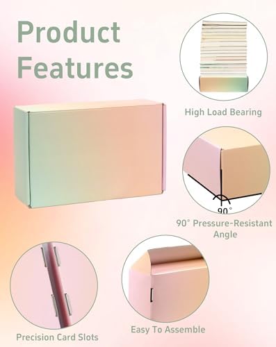 Small Colored Shipping Boxes, 11x8x2 Inch Cute Packaging Box for Gift, Pack of 45 - Image 3