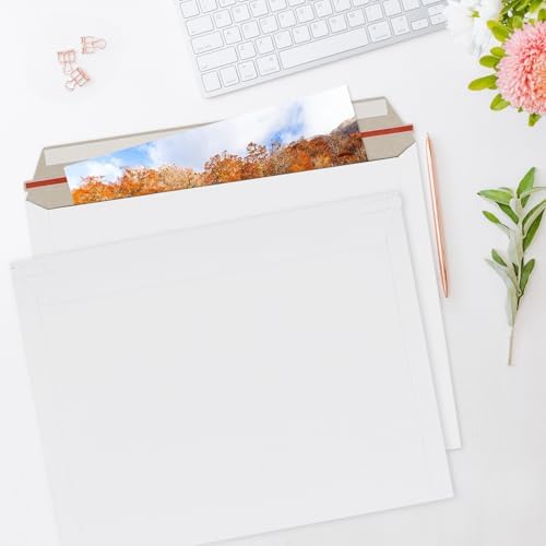 zmybcpack 50 Pack 11x14 inch White Rigid Mailer, Self Seal Document Mailers - Image 6