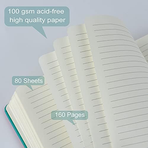 Coopay 6 Pack A5 Journal Notebooks Bulk, 160 Pages, 100GSM Thick Paper, 8.3 x 5.5 inch Hardcover Lined Leather Journals for Writing Office School Business Work Men Women (Multicolor) - Image 4