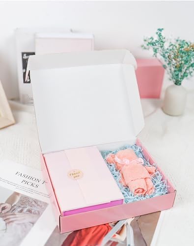 Pink Medium Shipping Boxes, 40 Pack 10"x8"x2" Corrugated Cardboard Box, Pink Shipping Mailing Boxes for Packaging - Image 5