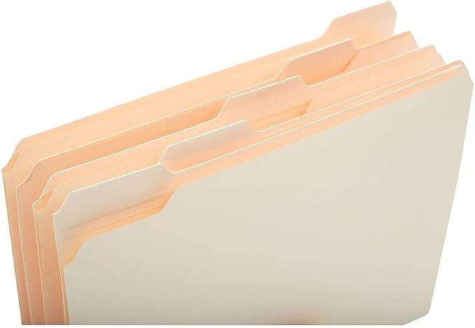 Staples Reinforced 5‑Tab File Folders, Letter Size, Manila, Heavy‑Duty Construction, 100/Box - Image 5
