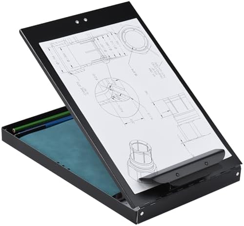 ZCZN Aluminum Clipboard with Storage, 4 Pack Recycled Metal Clipboard Box, Form Holder, Suitable for School, Office, Jobsite or Medical Staff, 9.25 x 13.78 Inches, Black - Image 3