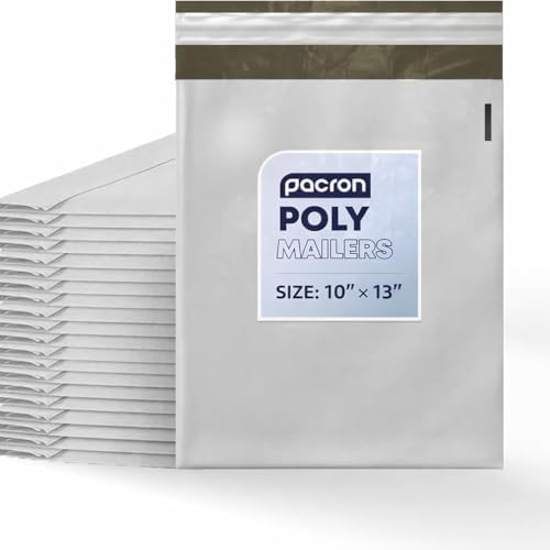 Poly Mailers 10x13, 1000-Pack Waterproof Self-Seal Tear-Resistant by Pacron