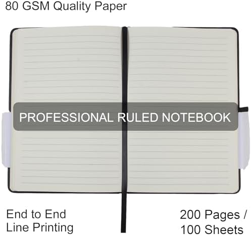 20 Pack Journals for Writing College Ruled Notebooks Journal in Bulk, Hardcover Notebooks (200Pages) for Note Talking, Lined Bullet Journals for Home School Office, 5.7"x8.4", 5 Colors - Image 4