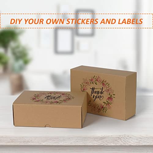 HORLIMER 9x6x3 inches Shipping Boxes Set of 25, Brown Corrugated Cardboard Box Literature Mailer - Image 5