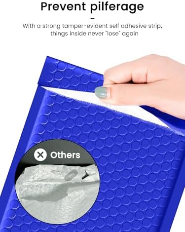 GSSUSA Royal Blue Bubble Mailers 6x10" 600 Pack Padded Envelopes Self Seal - Image 6