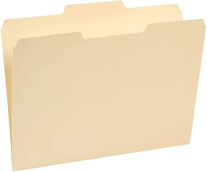 Staples File Folders, Letter Size, 1/3‑Cut Tabs, Assorted Positions, Manila, Durable Paper Stock, 500/Pack - Image 4