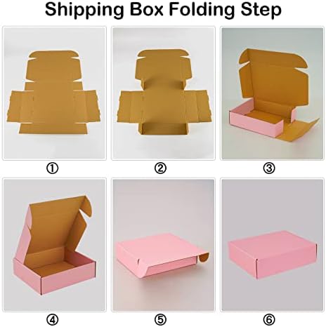26 Pack 11"x9"x3" Pink Shipping Boxes - Image 5