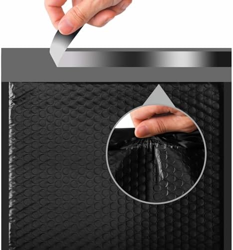Metronic Bubble Mailers 10.5X16 Inch 500 Pack Black Padded Envelopes Bulk - Image 4