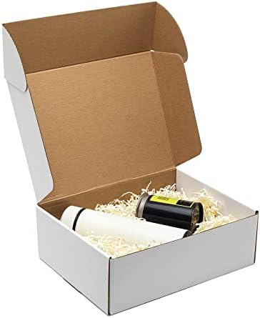 Timirog White Shipping Boxes 12x9x4" 20 Pack- Corrugated Cardboard Mailing Box for Small Business, Tab Locking Literature Mailer Packaging Supplies for Packing Gifts Craft - Image 6