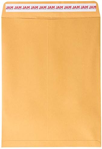 JAM PAPER 10 x 13 Open End Catalog Premium Envelopes with Peel and Seal Closure - Brown Kraft Manila - Bulk 500/Carton by JAMPaper