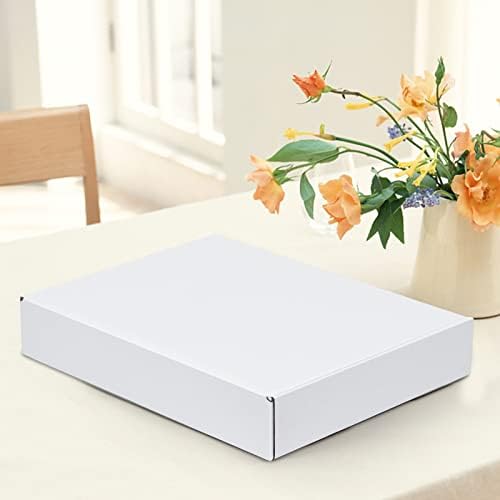 HORLIMER 12x9x2 inches Shipping Boxes Set of 25, White Corrugated Cardboard Box Literature Mailer - Image 5