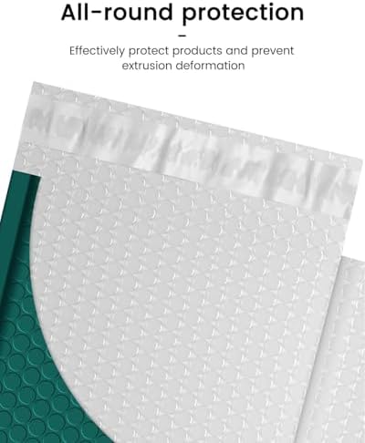 GSSUSA Forest Green Bubble Mailers 6x10" 600 Pack Padded Envelopes - Image 3