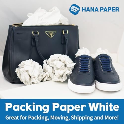 HANA PAPER 30.5" x 17" Large Size (150 sheets, 5.5lb) Packing Paper Sheets for Moving, A grade of Newsprint paper for wrapping, storage, shipping. Box packaged. Ideal for wrap dish, glassware. - Image 3