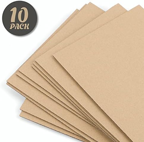 Golden State Art 10 Pack 8.5x11 Corrugated Cardboard Sheet Flat 1/8" Insert - Image 4