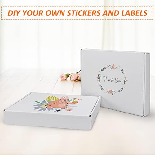 HORLIMER 13x10x2 inches Shipping Boxes Set of 25, White Corrugated Cardboard Box Literature Mailer - Image 4