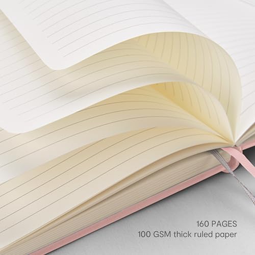 &And Per Se 10-Pack Lined Notebooks, A5 Hardcover, 160 Pages 100gsm Thick Paper, Office Supply Bulk Order, Corporate New Hire Kits, Breakroom Essentials – College Ruled, 10 Units (Pastel Colors) - Image 5