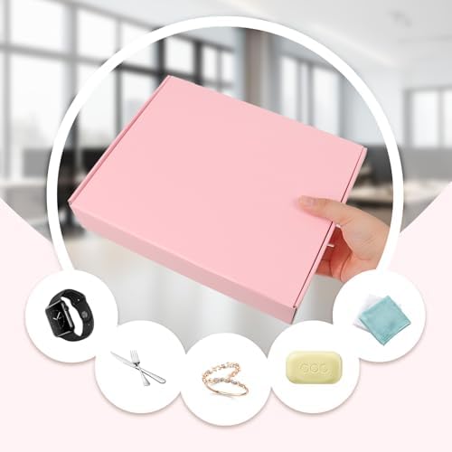 10x8x2 Pink Shipping Boxes 30 Pack, Mailing Boxes for Small Business, Corrugated Cardboard Literature Mailers - Image 5