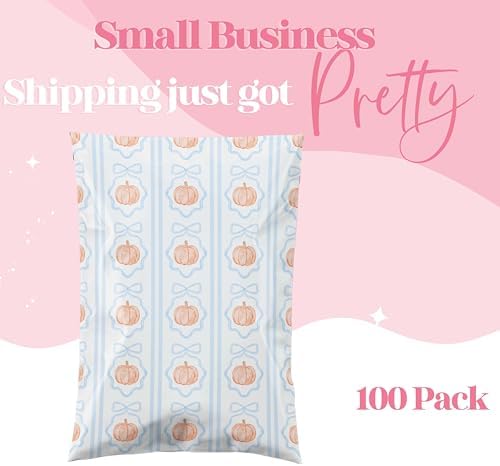Pretty Package Store Poly Mailers 6x9, Blue Pumpkin, 100 Pack - Image 2