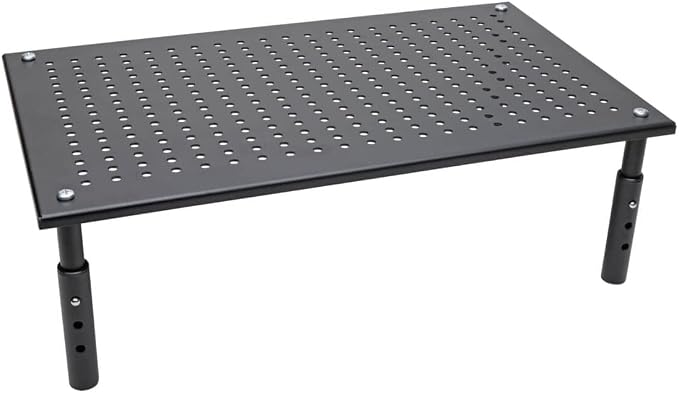 Tripp Lite Computer Monitor Stand, Adjustable Height, 18 x 11 in., Metal, Black (MR1812M) by TrippLite