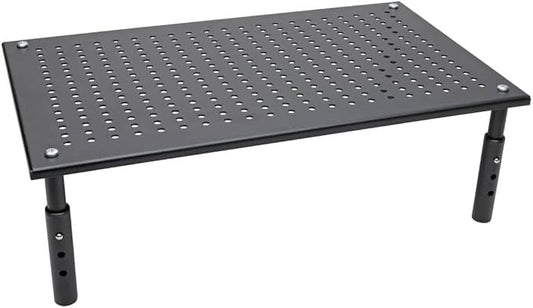 Tripp Lite Computer Monitor Stand, Adjustable Height, 18 x 11 in., Metal, Black (MR1812M) by TrippLite