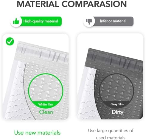 Fuxury Bubble Mailers Bulk 6x10“ 3000 Pack White Padded Envelopes - Image 3