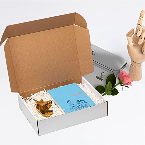 Mcfleet 13x10x3 White Shipping Boxes Corrugated Cardboard Box 24 Pack - Image 5
