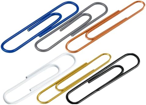 JAM PAPER Colorful Jumbo Paper Clips - Large 2 Inch Paperclips - Business Assortment - 6 Packs of 75 - Image 2