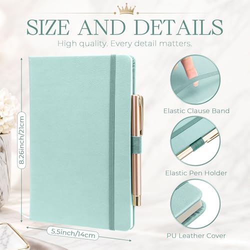 Laumoi 28 Pack A5 PU Leather Lined Notebook Journal, Classic Color,Simple - Image 2