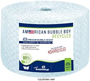 5/16 Medium Recycled Bubble Wrap - 1 Roll by AmericanBubbleBoy
