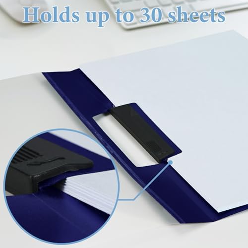 36 Pack Swing Clip Report Covers, Navy, Letter Size - Image 5